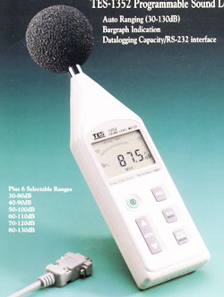可程式噪音計聲級計TES-1352A